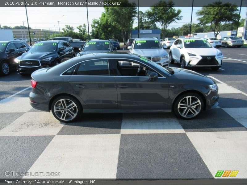 Monsoon Gray Metallic / Rock Gray 2018 Audi A3 2.0 Premium