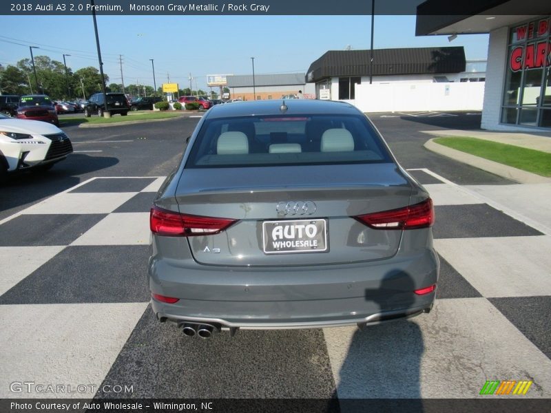 Monsoon Gray Metallic / Rock Gray 2018 Audi A3 2.0 Premium