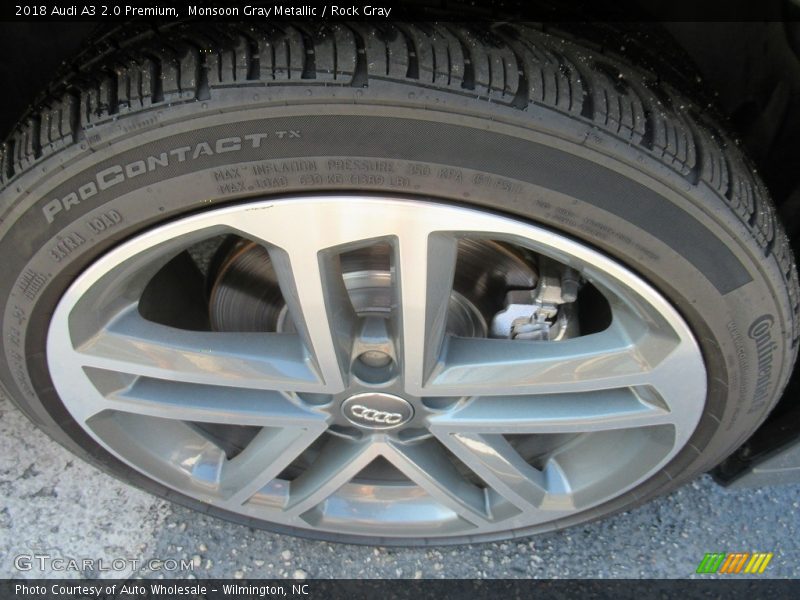 Monsoon Gray Metallic / Rock Gray 2018 Audi A3 2.0 Premium