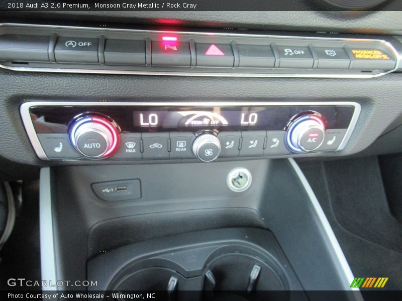 Monsoon Gray Metallic / Rock Gray 2018 Audi A3 2.0 Premium