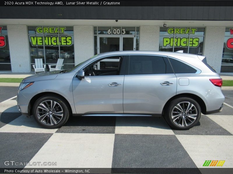 Lunar Silver Metallic / Graystone 2020 Acura MDX Technology AWD