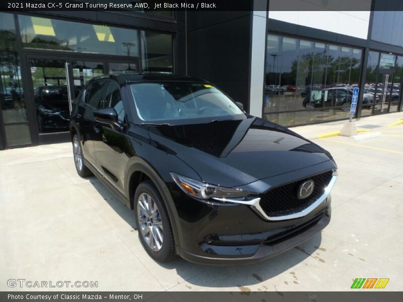 Jet Black Mica / Black 2021 Mazda CX-5 Grand Touring Reserve AWD
