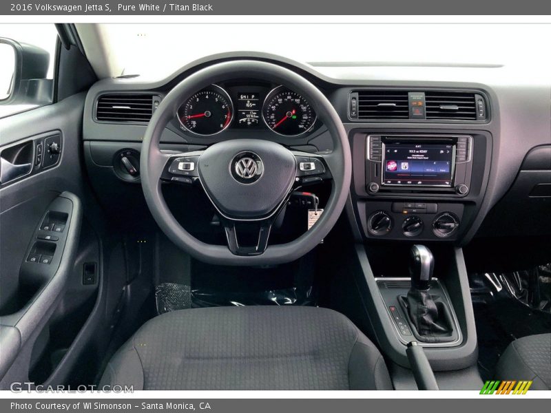 Pure White / Titan Black 2016 Volkswagen Jetta S
