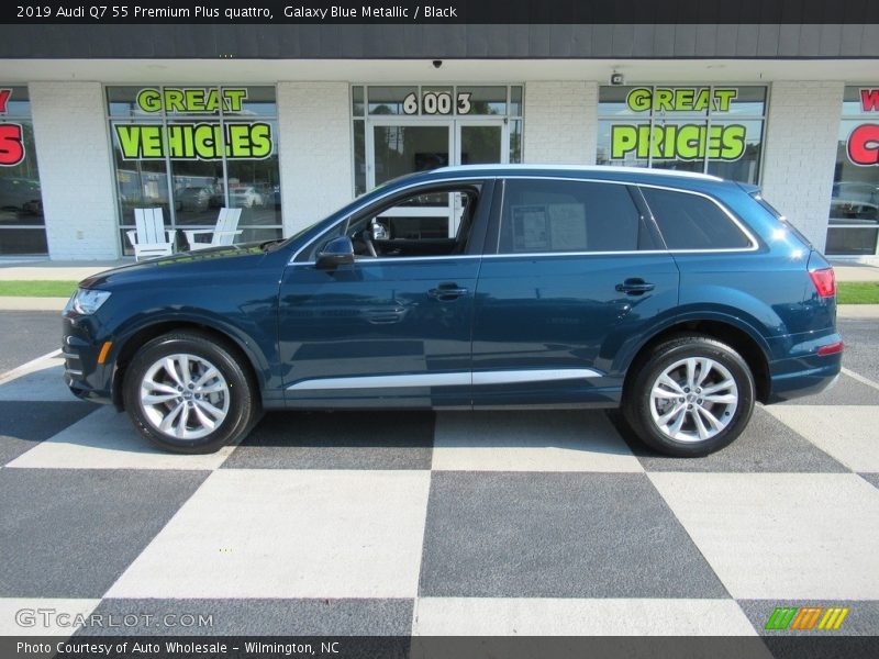 Galaxy Blue Metallic / Black 2019 Audi Q7 55 Premium Plus quattro