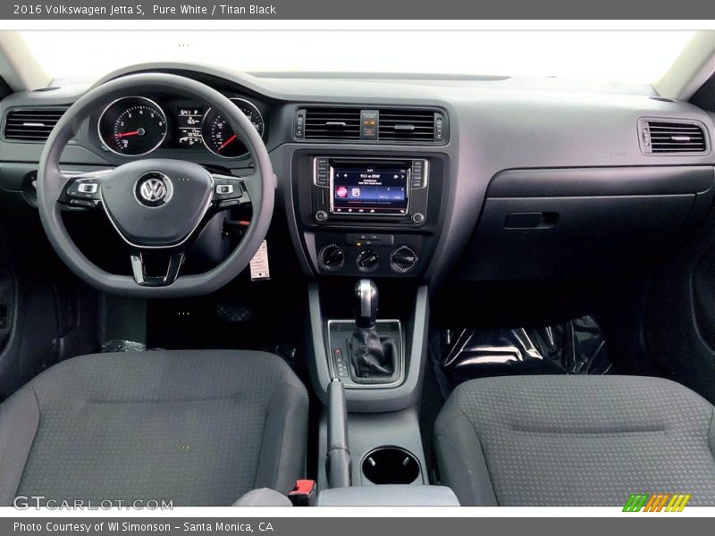 Pure White / Titan Black 2016 Volkswagen Jetta S