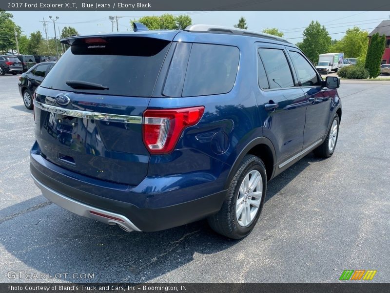 Blue Jeans / Ebony Black 2017 Ford Explorer XLT