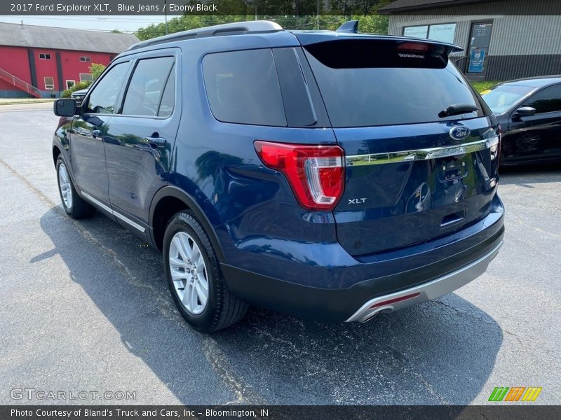 Blue Jeans / Ebony Black 2017 Ford Explorer XLT