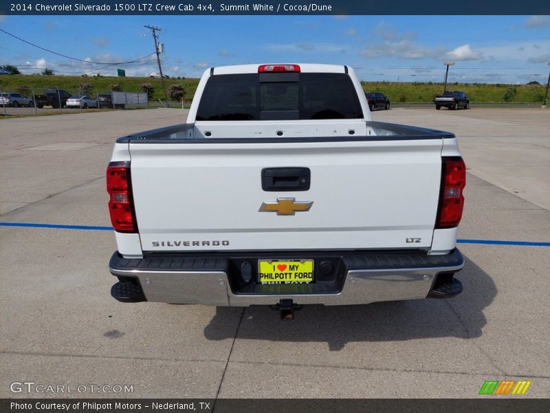 Summit White / Cocoa/Dune 2014 Chevrolet Silverado 1500 LTZ Crew Cab 4x4