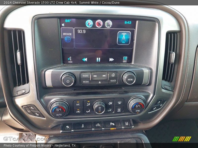 Summit White / Cocoa/Dune 2014 Chevrolet Silverado 1500 LTZ Crew Cab 4x4