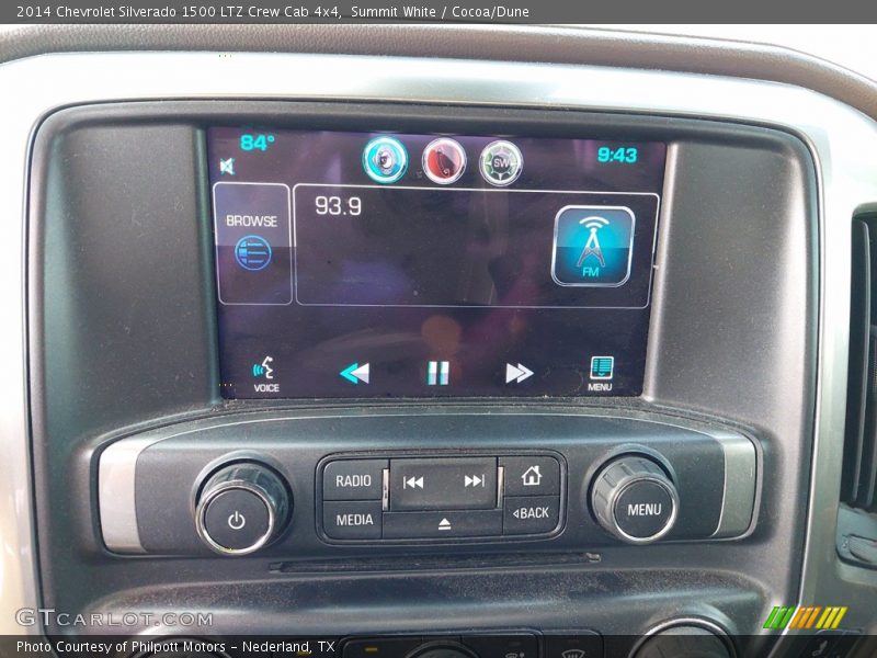 Summit White / Cocoa/Dune 2014 Chevrolet Silverado 1500 LTZ Crew Cab 4x4