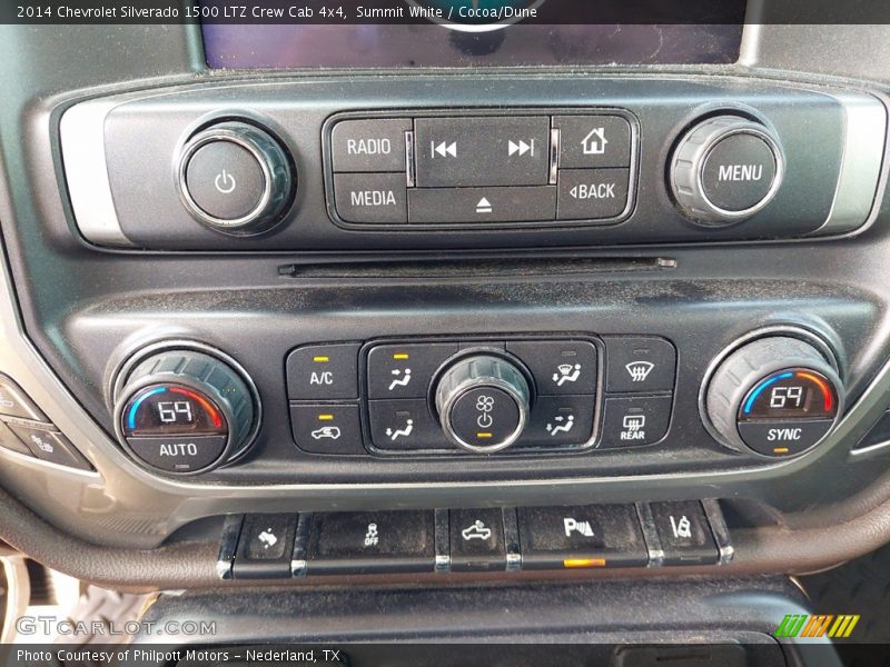 Summit White / Cocoa/Dune 2014 Chevrolet Silverado 1500 LTZ Crew Cab 4x4