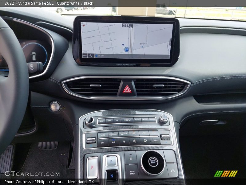 Quartz White / Black 2022 Hyundai Santa Fe SEL