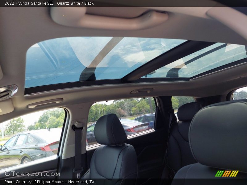 Quartz White / Black 2022 Hyundai Santa Fe SEL