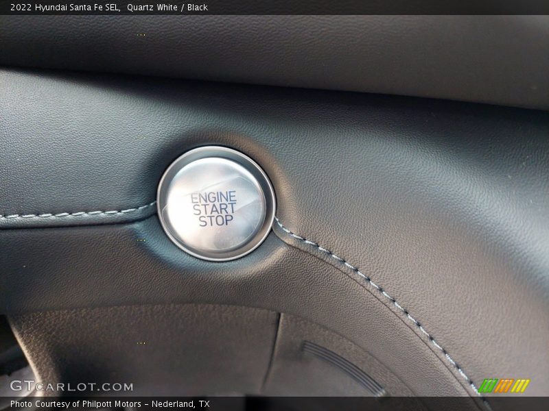 Quartz White / Black 2022 Hyundai Santa Fe SEL