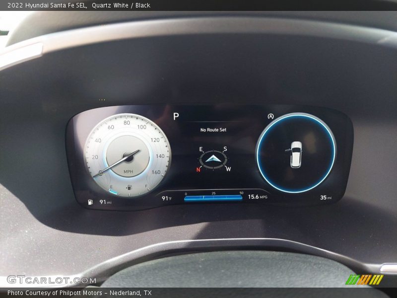 Quartz White / Black 2022 Hyundai Santa Fe SEL