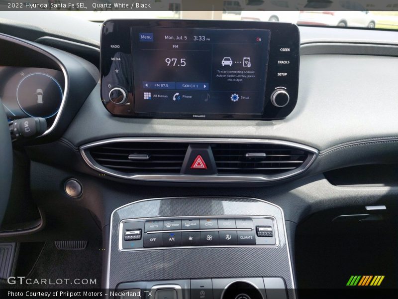 Controls of 2022 Santa Fe SEL