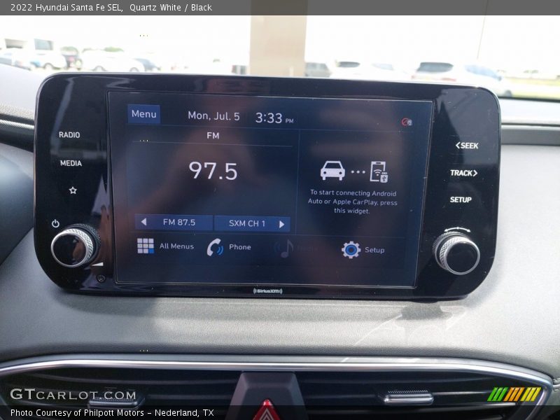 Controls of 2022 Santa Fe SEL