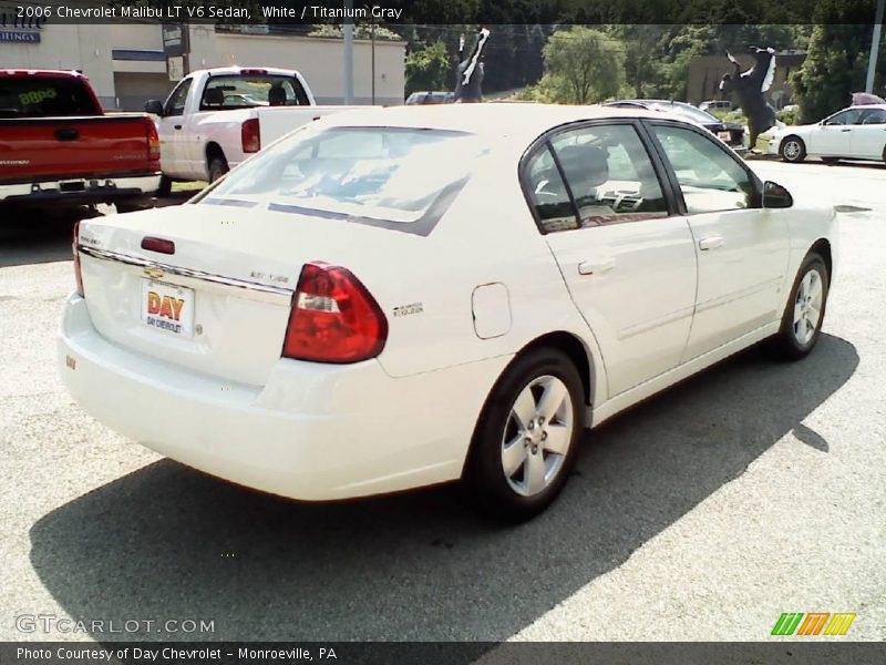White / Titanium Gray 2006 Chevrolet Malibu LT V6 Sedan