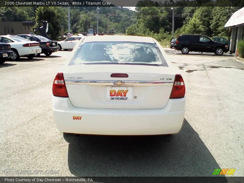 White / Titanium Gray 2006 Chevrolet Malibu LT V6 Sedan