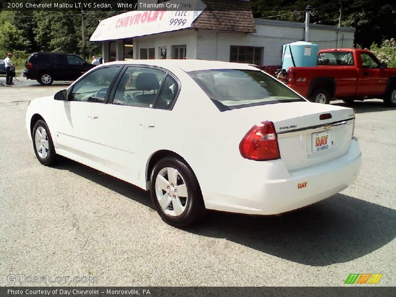 White / Titanium Gray 2006 Chevrolet Malibu LT V6 Sedan