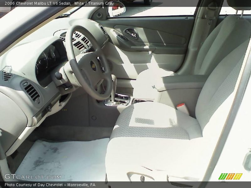 White / Titanium Gray 2006 Chevrolet Malibu LT V6 Sedan