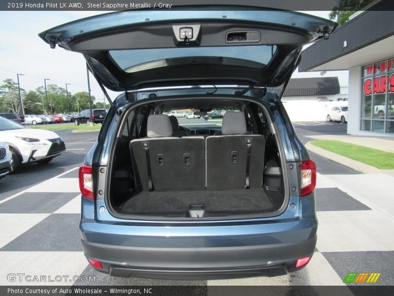 Steel Sapphire Metallic / Gray 2019 Honda Pilot LX AWD