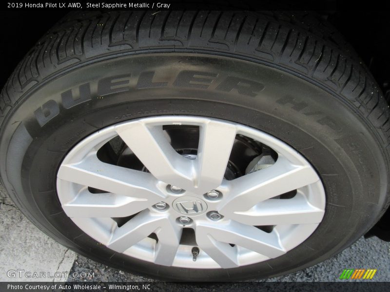 Steel Sapphire Metallic / Gray 2019 Honda Pilot LX AWD