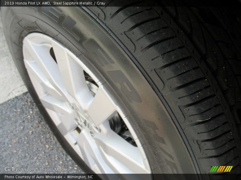 Steel Sapphire Metallic / Gray 2019 Honda Pilot LX AWD