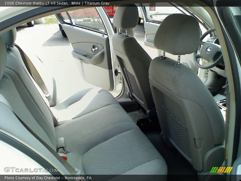 White / Titanium Gray 2006 Chevrolet Malibu LT V6 Sedan