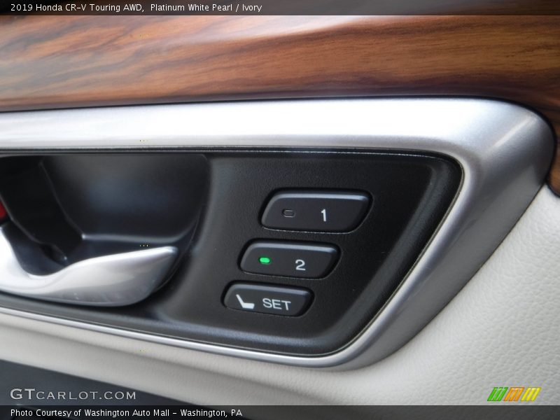Platinum White Pearl / Ivory 2019 Honda CR-V Touring AWD