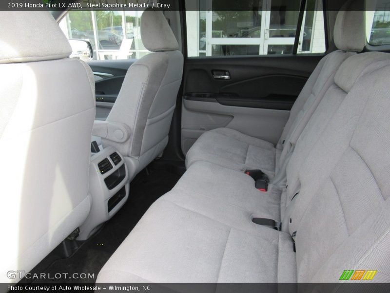 Steel Sapphire Metallic / Gray 2019 Honda Pilot LX AWD