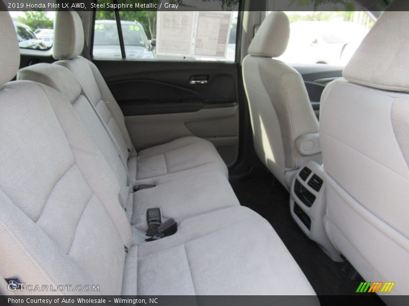 Steel Sapphire Metallic / Gray 2019 Honda Pilot LX AWD