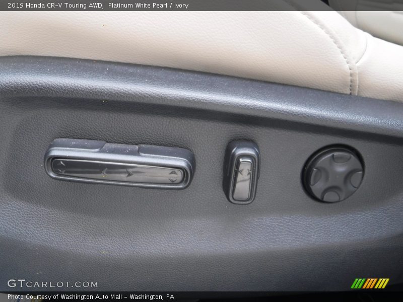 Platinum White Pearl / Ivory 2019 Honda CR-V Touring AWD