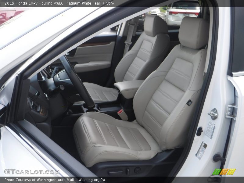 Platinum White Pearl / Ivory 2019 Honda CR-V Touring AWD