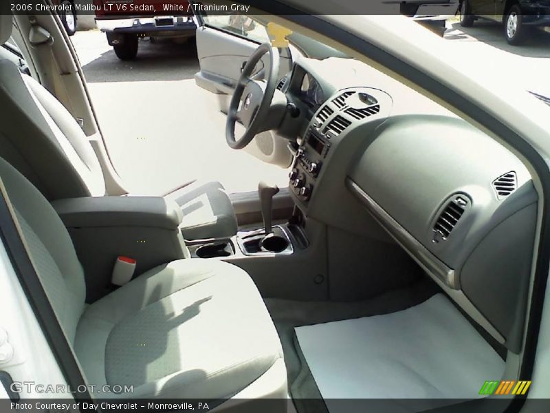 White / Titanium Gray 2006 Chevrolet Malibu LT V6 Sedan