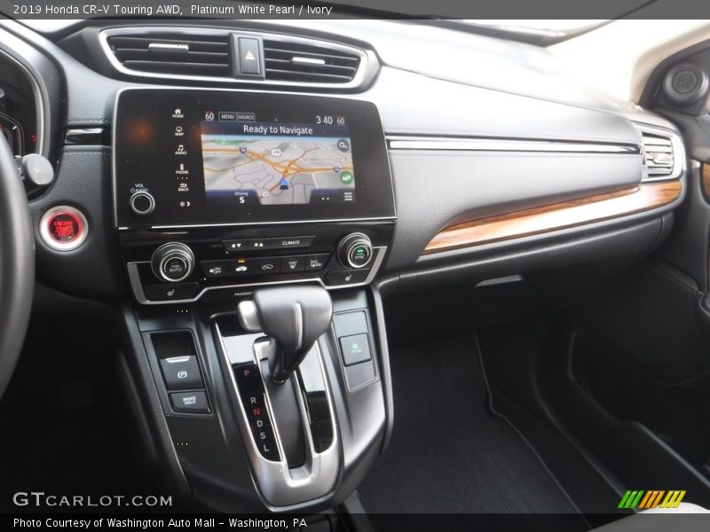 Platinum White Pearl / Ivory 2019 Honda CR-V Touring AWD