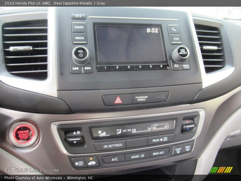 Steel Sapphire Metallic / Gray 2019 Honda Pilot LX AWD