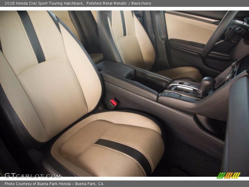 Polished Metal Metallic / Black/Ivory 2018 Honda Civic Sport Touring Hatchback