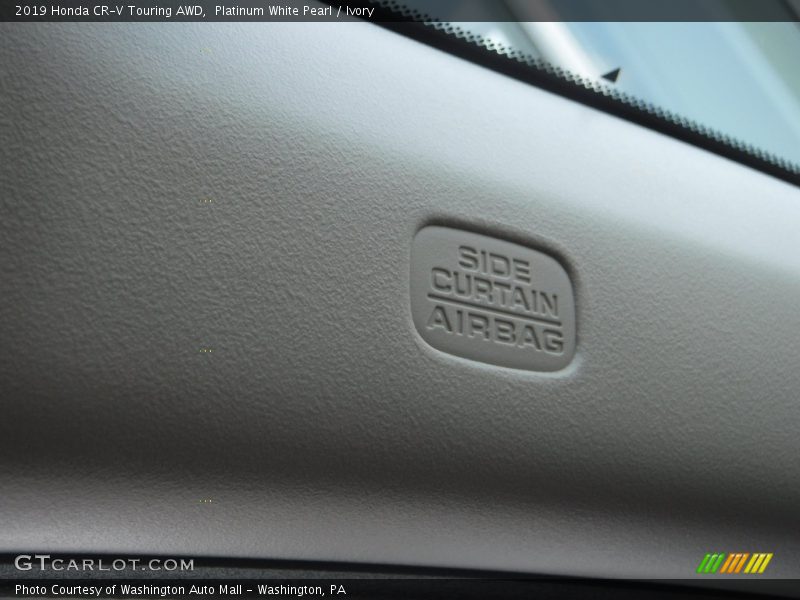 Platinum White Pearl / Ivory 2019 Honda CR-V Touring AWD