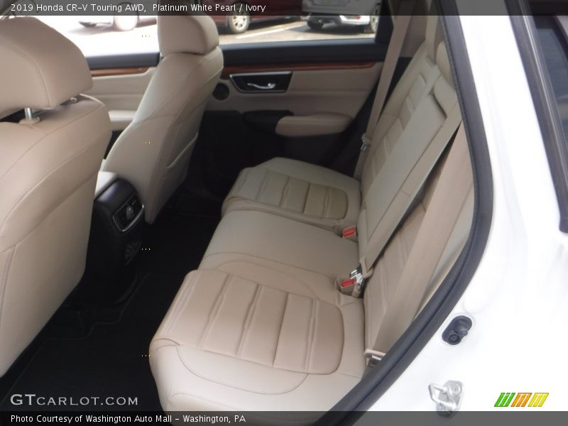 Platinum White Pearl / Ivory 2019 Honda CR-V Touring AWD