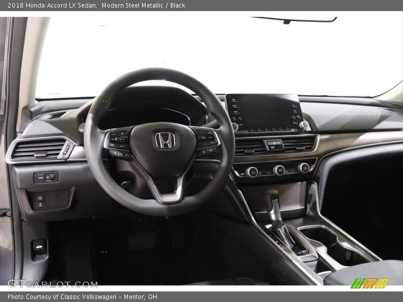 Modern Steel Metallic / Black 2018 Honda Accord LX Sedan
