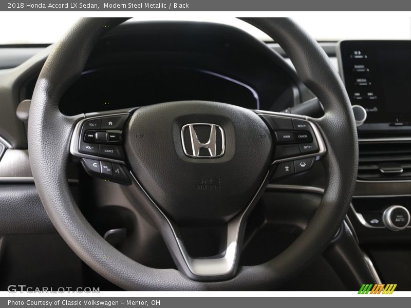 Modern Steel Metallic / Black 2018 Honda Accord LX Sedan