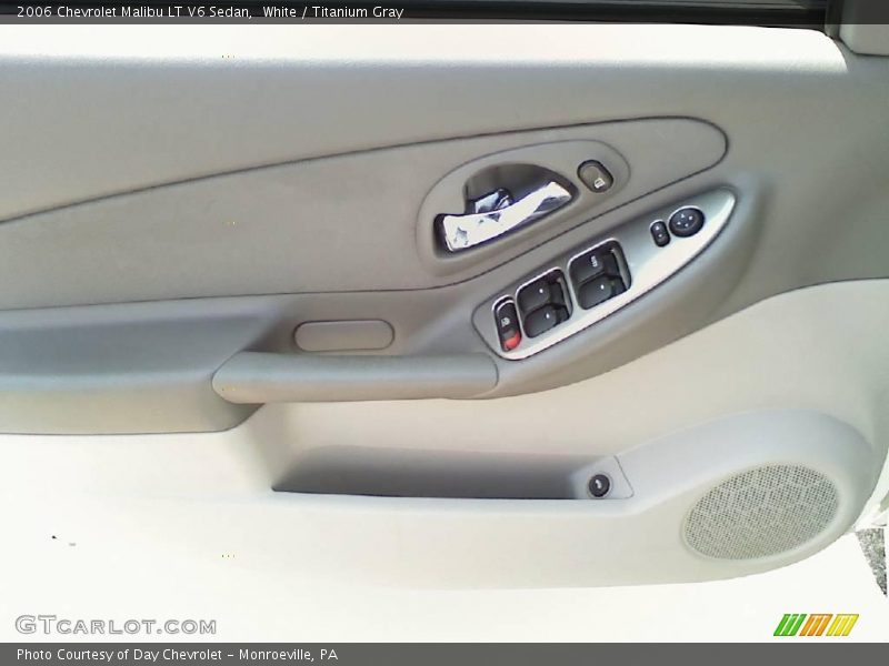 White / Titanium Gray 2006 Chevrolet Malibu LT V6 Sedan