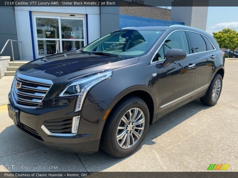 Stellar Black Metallic / Jet Black 2018 Cadillac XT5 Luxury AWD