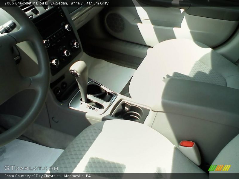 White / Titanium Gray 2006 Chevrolet Malibu LT V6 Sedan