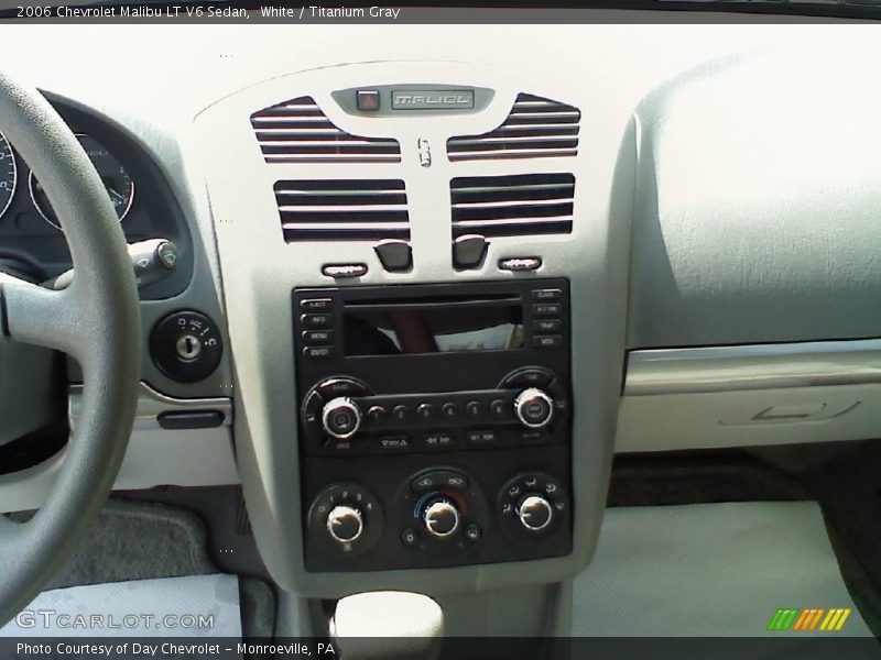 White / Titanium Gray 2006 Chevrolet Malibu LT V6 Sedan