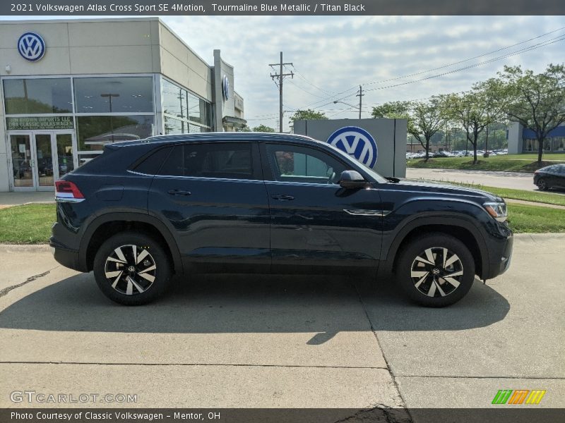  2021 Atlas Cross Sport SE 4Motion Tourmaline Blue Metallic