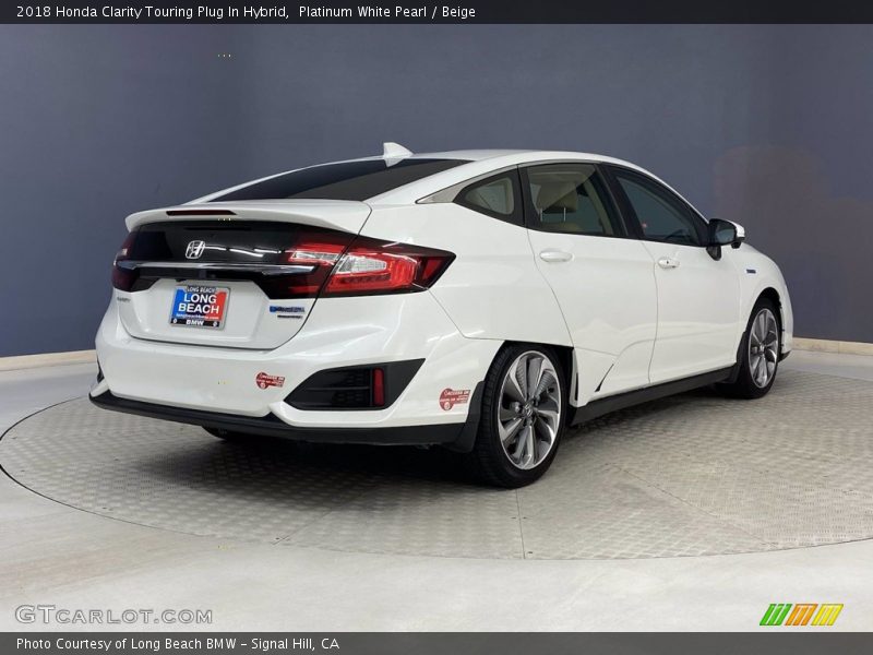 Platinum White Pearl / Beige 2018 Honda Clarity Touring Plug In Hybrid