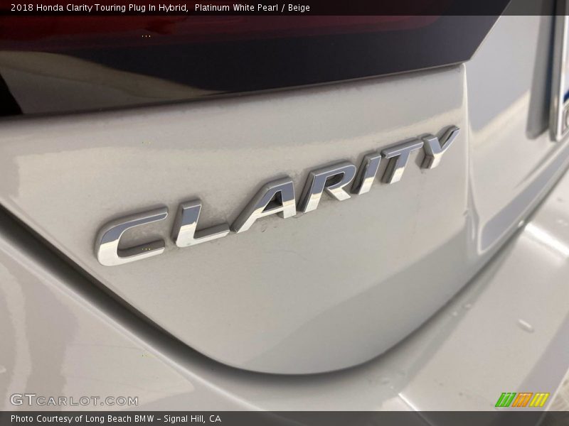 Platinum White Pearl / Beige 2018 Honda Clarity Touring Plug In Hybrid