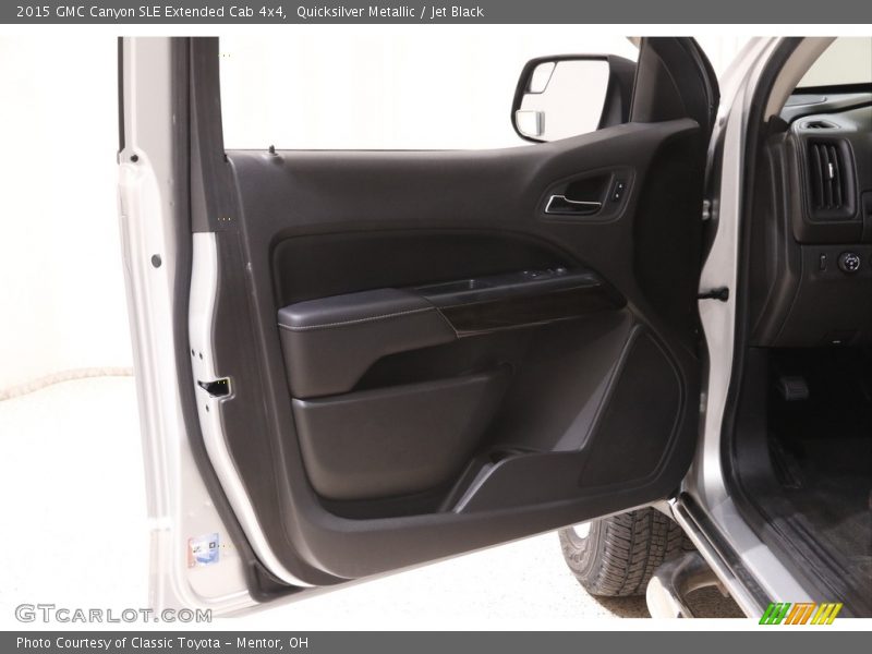 Quicksilver Metallic / Jet Black 2015 GMC Canyon SLE Extended Cab 4x4